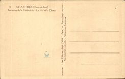 Interior Chartres CPA of the cathedral the nave and chorus