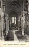 Interior Lyon CPA of the ND basilica of Fourviere