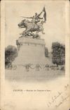 Chinon CPA Statue of Jeanne of arc