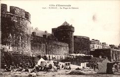 Saint Malo CPA La plage du chateau