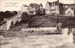 Dinard CPA Sea breaking on the beach