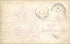 CPA Fantasy Woman and soldier (military lily of the valley militaria) Lily of the valley of May Gate happiness