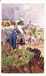 CPA Fantasy Fabert Abraham Lorrain Net has Metz 1616 junior with the French guards Montpellier Bapaume Arras Stenay Louis