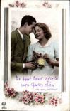 CPA Fantaisie De tout mon coeur avec toi mon Gaston cheri (couple)