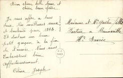 CPA Fantasy Child horseshoe Happy New Year