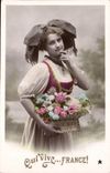 CPA Fantasy Woman Which lives France! (Alsace elsass)
