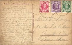 Belgium Belgie Aachen CPA Kaisersaal im Rathaus