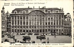 Belgie Belgium CPA Brussels House off old dukes off the Brabant (old exchange) House of the former dukes of Brababtn (purse)