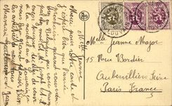 Belgie Belgium Leuwen CPA Train station