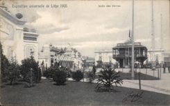 Belgium Belgie Liege CPA Fair universal of Liege 1905 Garden of Vennes (central dresser restoring)
