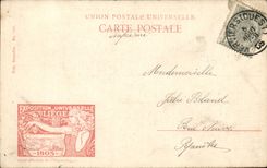 Belgium Belgie Liege CPA Fair universal of Liege 1905 Garden of Vennes (central dresser restoring)