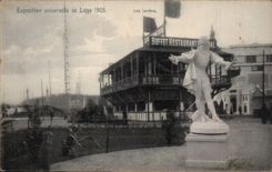 Belgium Belgie Liege CPA Fair universal of Liege the 1905 Gardens (central dresser restoring)