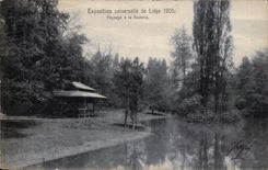 Belgium Belgie Liege CPA Fair universal of Liege 1905 Landscape in Boverie