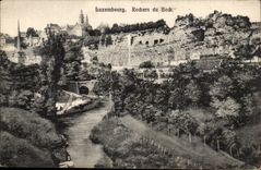 Luxembourg CPA Rocks of the Glass of bier