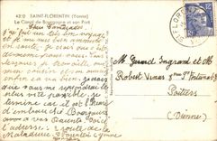 Saint Florentin CPA the canal of Burgundy and its port