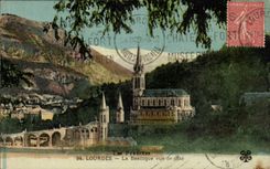 Lourdes CPA the basilica seen of dimension