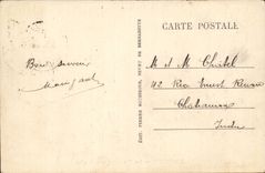 Lourdes CPA die Basilika gesehen vom Mass