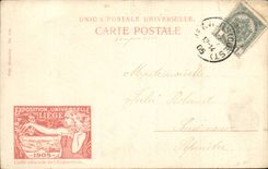 Belgium Belgie Liege CPA Fair universal of Liege 1905 Parc of Boverie