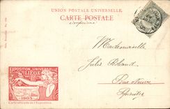 Belgium Belgie Liege CPA Fair universal of Liege CPA gardens in front of the palate of the festivals