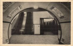 Tunnel Belgien-Belgie CPA Antwerpen fur petions unter der Schelde gesehen auf den Treppenhaus roulatnet Aufzug (100 Leute)