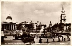 Great BRitain CPA St Martin in the fields Trafalgar public garden london London