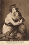 Museum of Louvre CPA French School Lebrun Portraits of Mrs Lebrun and her daughter