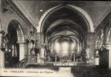 Interior Chelles CPA of the church