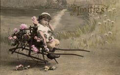 CPA Fantasy Child and cart