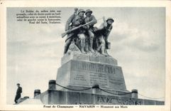 Champagne face CPA Navarin Monument of deaths