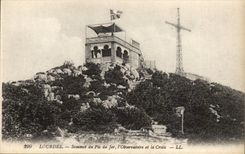 Lourdes CPA Summit of the peak of iron the observatory and the cross