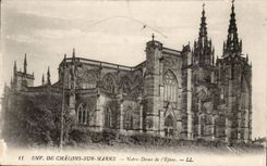 Surroundings of Trawl-nets on the Marne CPA Notre Dame of the spine