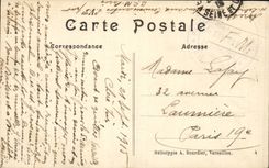 Park of Versailles CPA Basin of Apollo and the large canal