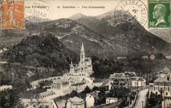 Lourdes Overall picture CPA (seal Daguin Foch)