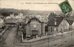 Melun CPA Overall picture and street Armand Cassagne