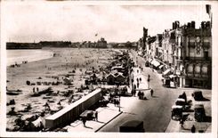 Sande von olonne CPA der Damm und der Strand