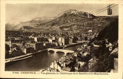 Grenoble CPA View the teleferic of the Bastille and Moucherotte