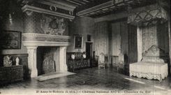 Nationaler Schloss-Raum des Azay Vorhang-CPA des Konigs