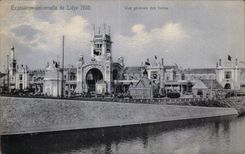 Belgie Belgique Exposition universelle de Liege 1905 CPA Vue generale des halles