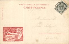 Belgie Belgique Exposition universelle de Liege 1905 CPA Vue generale des halles
