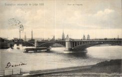 Belgie Belgique Exposition universelle de Liege 1905 CPA Pont de Fragnee