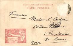 Belgie Belgique Exposition universelle de Liege 1905 CPA Pont de Fragnee