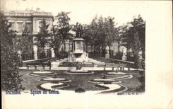 Belgie Belgium Brussels CPA Public garden of fine sand