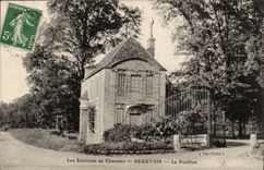 CPA the covered galleries Beauvoir the house