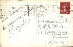 Trouville CPA the queen of the beaches the beach and gardens