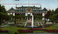 Germany Frankfurt CPA Pamengarten Blumenparterre put Gesellschaftshaus