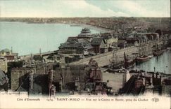 Saint Malo CPA Vue sur le casino et bassin prise du clocher