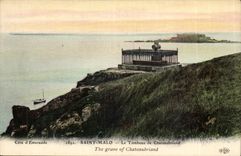 Saint Malo CPA Le tombeau de Chateaubriand 
