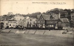 Trouville on Mer CPA the beach groups villas