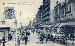 Belgie Belgium Blankenberghe CPA Dams and hotel of Hondt