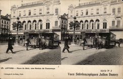 Belgie Belgien Antwerpen CPA Orte von Meir eine Station der Forderwagen 'stereoskopisches Diagramm)